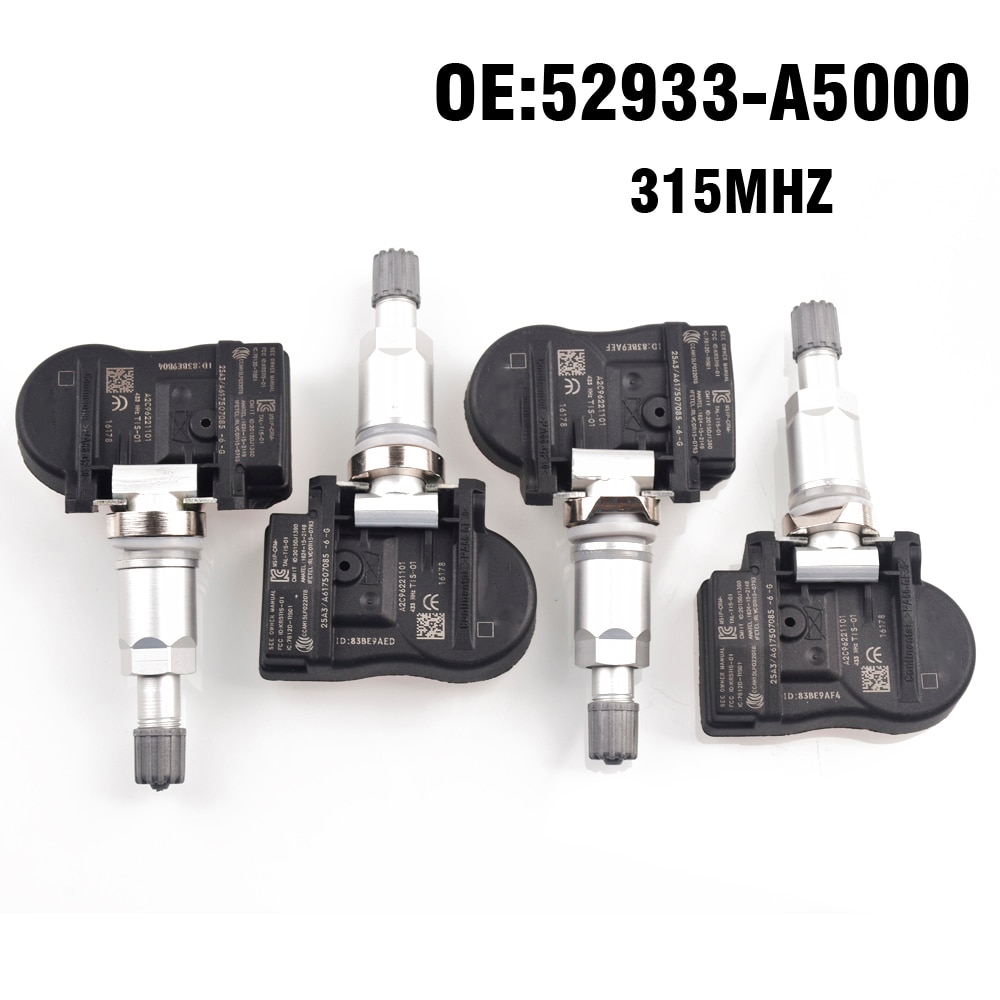 ڵ Ÿ̾ з  , TPMS 315MHZ,  Ʈ 2010-2018,  ī, Ƽ, , ҿ , 4 